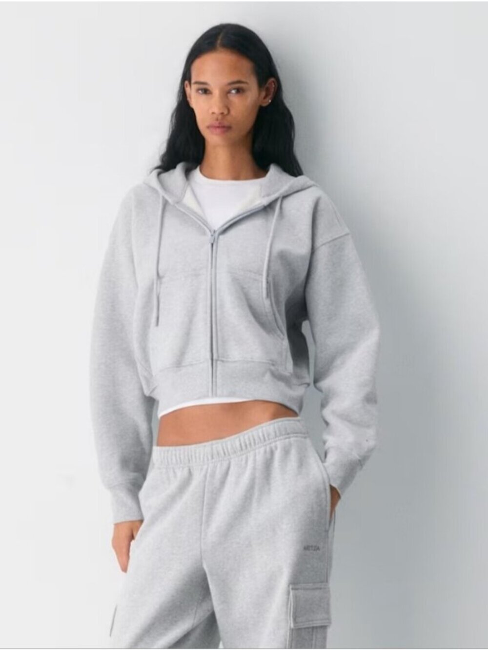 Aritzia COZY SWEATFLEECE BOYFRIEND BOXY ZIP HOODIE |